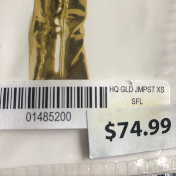 NWT Harley Quinn gold jumpsuit - Picture 4 of 4